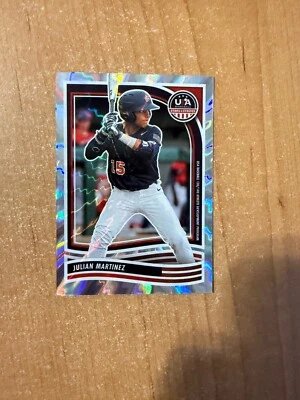 2024 Stars & Stripes - Julian Martinez - #105 Silver Lightning Holo #d 21/30 - Image 1 of 2