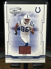 2005 Donruss Throwback Threads Marvin Harrison Game-Used Football /275 Colts