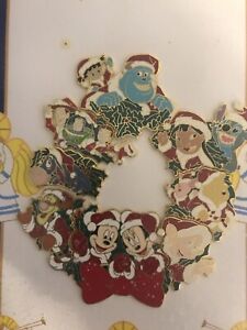 Disney Pin 12 Months of Magic Disney Store Christmas Wreath Puzzle Set - Retired
