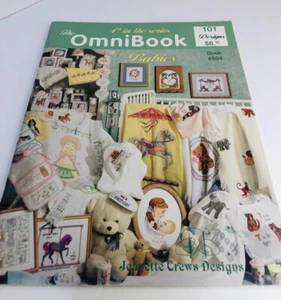 VTG THE OMNIBOOK OF BABIES Cross Stitch Pattern Book 4th in Series  #804 (1994) - Picture 1 of 8
