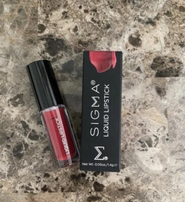 Lápiz labial líquido Sigma Beauty Venom 0,05 oz/1,4 g muestra maquillaje belleza labios nuevo Foto 1 de 3