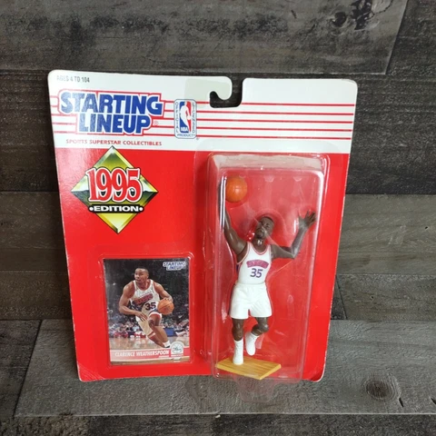 1995 Starting Lineup SLU Figure Clarence Weatherspoon Philadelphia Sixers New Cover