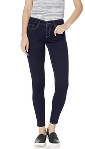 Levis Womens NWT 710 Supper Skinny Jeans Dusk Rinse Blue 12 Short W31 L28 - Picture 1 of 4