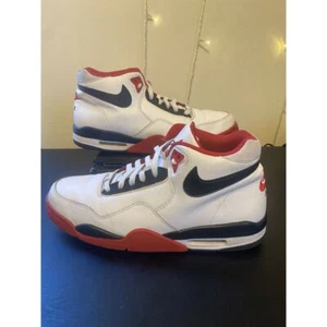 Nike Flight Legacy Red White Black Basketball BQ4212-100 Men's 12 - Picture 1 of 10
