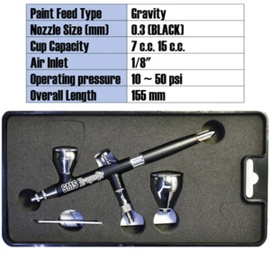 The Scale Modellers Supply DragonAir Dual Action Airbrush 0.3 Black - Bild 1 von 1