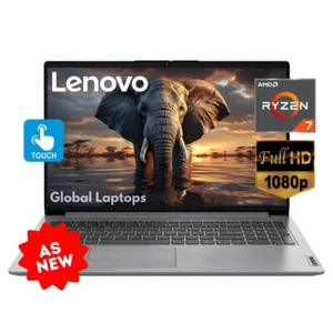 Lenovo 15ALC7 Laptop AMD Ryzen 7 5700U 512GB SSD 16GB 15.6 FHD TouchScreen GRAY - Picture 1 of 4