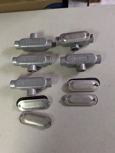 E30640 1/2" T CUERPO CONDUCTO CON CUBIERTAS Y JUNTAS PAQUETE DE 5 - Imagen 1 de 3