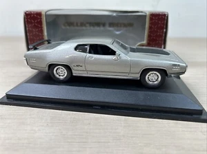 1971 Plymouth GTX 1/43 Road Legends Silver w/ Black Inlay. Stored In Box. Clean - Picture 1 of 5