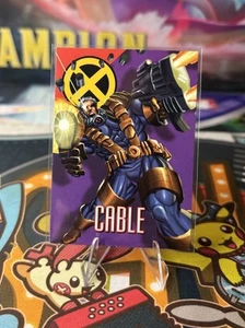 1996 Cable Embossed Marvel Vision Fleer SkyBox #28 Card X-Men Comics - Picture 1 of 3