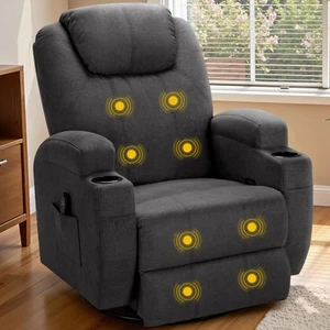 Recliner Chair, 360° Swivel Rocker Chair for Adults, Rocking Recliner Chair w... - Picture 1 of 7