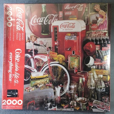 Springbok Coca-Cola 2000Pc Puzzle Coke Adds Life To Everything Nice Sealed - Image 1 of 4