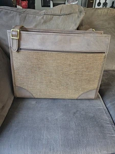 Vintage Hartmann Brown Tweed Overnight/Handtasche mit Lederbesatz ORIGINAL SCHLÜSSEL - Bild 1 von 11