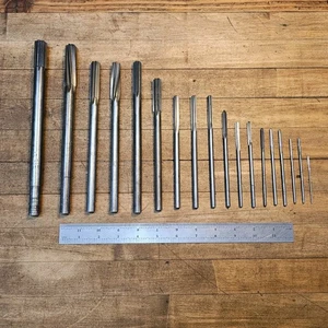 Machinist Tools CHUCKING REAMERS Size Set • 1/16 To 5/8 • HSS & COBALT ☆US - Picture 1 of 4