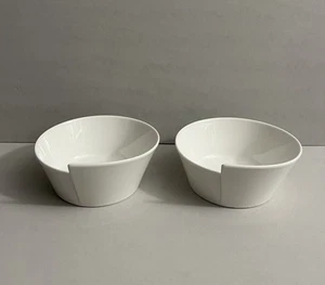 Villeroy and Boch 1748 New Wave Caffe Cereal Soup Bowl Porcelain White Set Of 2 - Picture 1 of 6
