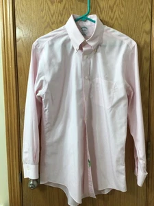 BROOKS BROTHERS Hemd Herren MEDIUM REGENT PINK KARIERT Baumwolle Knopf LS - Bild 1 von 6