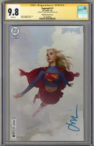 SUPERGIRL #1 CGC 9.8 SS SIGNED JOSHUA MIDDLETON VARIANT COVER LOW POP 6 RARE - Picture 1 of 4