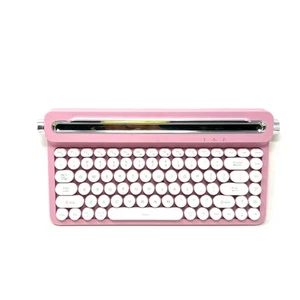 Clavier machine à écrire PrimeConnect Bluetooth rose - Photo 1/4