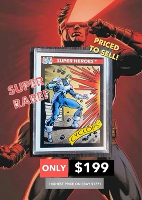 1990-1991 Marvel Universe Toy Biz Promos Cyclops Promo Marvel (MCU) Card - Image 1 of 4