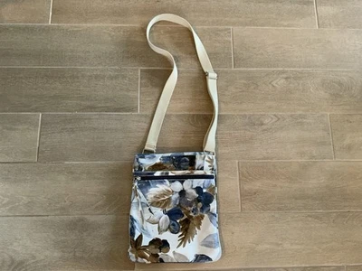 Bolsa tiracolo de couro MAURIZIO TAIUTI estampa flores femininas ITÁLIA - Imagem 1 de 4