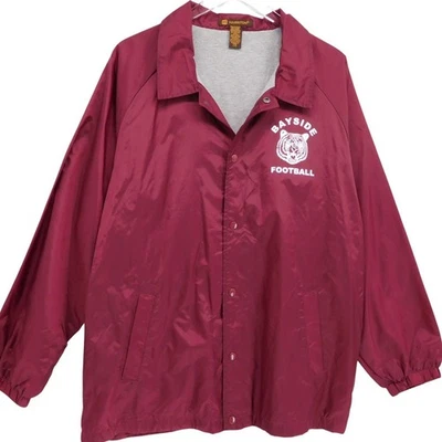 Saved by the Bell Reboot Cast & Crew Jacket Adult Size L Bayside Football - Image 1 of 4
