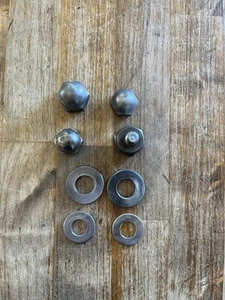 1967 Honda TRAIL 90 CT90 OEM Rear Shock Nuts & Washers Same Day Ship - Picture 1 of 2