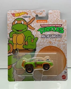2023 Hot Wheels Character Cars TMNT Michelangelo Green Nickelodeon Movie - Picture 1 of 4