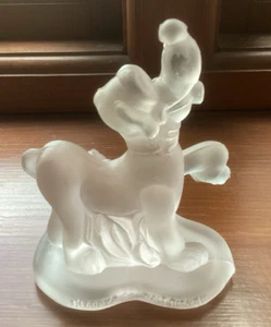 VINTAGE WALT DISNEY PLUTO & FIGARO COLLEC TABLE FROSTED GLASS 4.5” FIGURINE - Picture 1 of 4