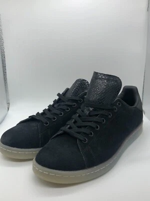 Adidas Stan Smith rara e da collezione - camoscio nero - suola trasparente - UK9 US9,5 - Immagine 1 di 4
