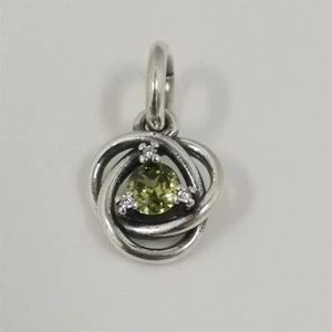 August Crystal Birthstone Eternity Circle Dangle Charm Pandora - Picture 1 of 4