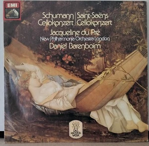 HMV 1C 037-01 943 GERMANY JACQUELINE DU PRE SCHUMANN SAINT-SAENS CELLOKONZERT LP - Picture 1 of 4