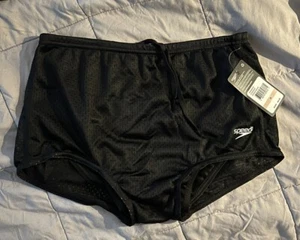 Nuevo con etiquetas Traje de entrenamiento Speedo de polietileno para hombre-A negro talla 28 venta al por menor $45 ¡MUCHOS VENDIDOS! Envío gratuito - Imagen 1 de 3
