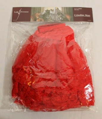 Falda Leg Avenue roja crinolina con ribete especial de encaje nuevo estilo CS80909 Foto 1 de 4
