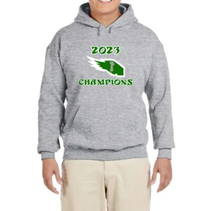 Philadelphia Eagles 2023 Super Bowl Champions Logo Hooded sweatshirt - Picture 1 of 3
