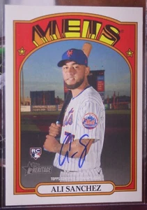 ALI SANCHEZ ROOKIE CARD REAL ONE AUTOGRAPH #ROA-AS 2021 TOPPS HERITAGE HIGH NUM. - Picture 1 of 1