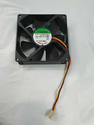 Sunon KD1209PTB1 92mm x 25mm Server Grade Fan 49 CFM 3 Pin Dual Ball + Bonus!!! - Image 1 of 2
