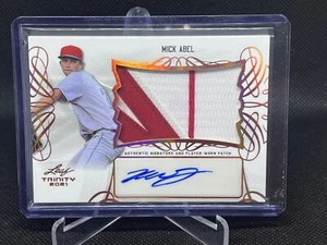 2021 Leaf Trinity Patch Auto Bronze MICK ABEL Letter 2 - Picture 1 of 1