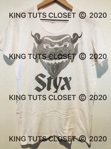 STYX 1972 Debut Promo T-Shirt Lucifer Satan Hell Devil 70s Vintage T-Shirt RARE - Picture 1 of 4