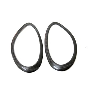 2X Real Carbon Fiber Headlight Eyelid Eyebrow Cover For Porsche Cayman 2005-2008 - Picture 1 of 4