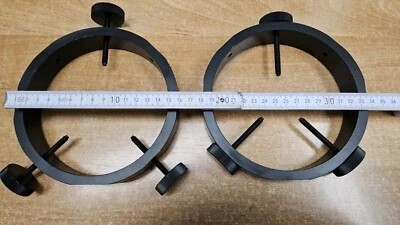 Leitrohrschellen justierbar 70 - 140mm Teleskop Durchmesser (von Baader?) - Bild 1 von 3