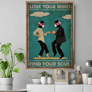 Lose Your Mind Find Your Soul 02 Gifts Deco Vintage Artwork POSTER CANVAS - Picture 1 of 3