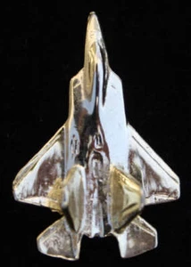 F-22 RAPTOR STEALTH GOLD PLT LAPEL HAT PIN XL YF22 US AIR FORCE TIE TAC GIFT* - Picture 1 of 24