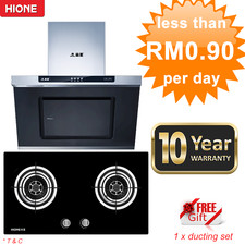 HIONE Hood FIII Kitchen Range Hood +HIONE Hob Spiral Gas Hob Stove Cooker