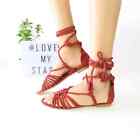 Joie Falk Ankle Wrap Sandals In Brick Red