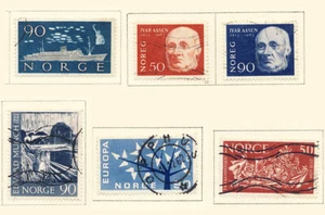 Estampillas de hambre de Noruega 1960-63 envío Europa Aasen CV $7 usadas envío gratuito después del primer lodo - Imagen 1 de 1