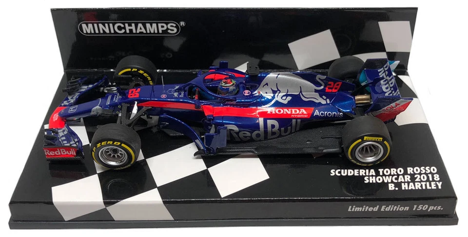 Minichamps Toro Rosso Showcar 2018 - Brendon Hartley 1/43 Scale - Image 1 of 1