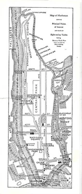 1912 Hecker's Flour NYC MANHATTAN ISLAND Sightseeing Yacht Tours Bridges Tunnels - Image 1 of 4