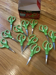 NEW 12 PACK SCOTCH POINTED TIP KIDS SCISSORS - Picture 1 of 2