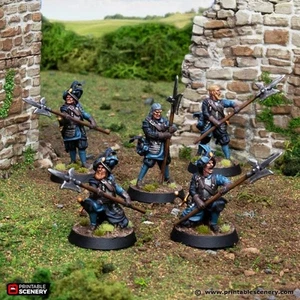 Kings Guard and Freeguild Halberdiers - King and Country - Imprimible Paisaje Guerra - Imagen 1 de 2