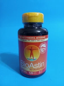 Bioastin Natural Astaxanthin 120 Gelcaps 4 mg by Nutrex - Exp: 05/2027 - Picture 1 of 6