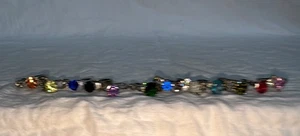 Lot of 12 Rings Variety of Silver Color Costume Jewelry All Sizes & Colors - Picture 1 of 19